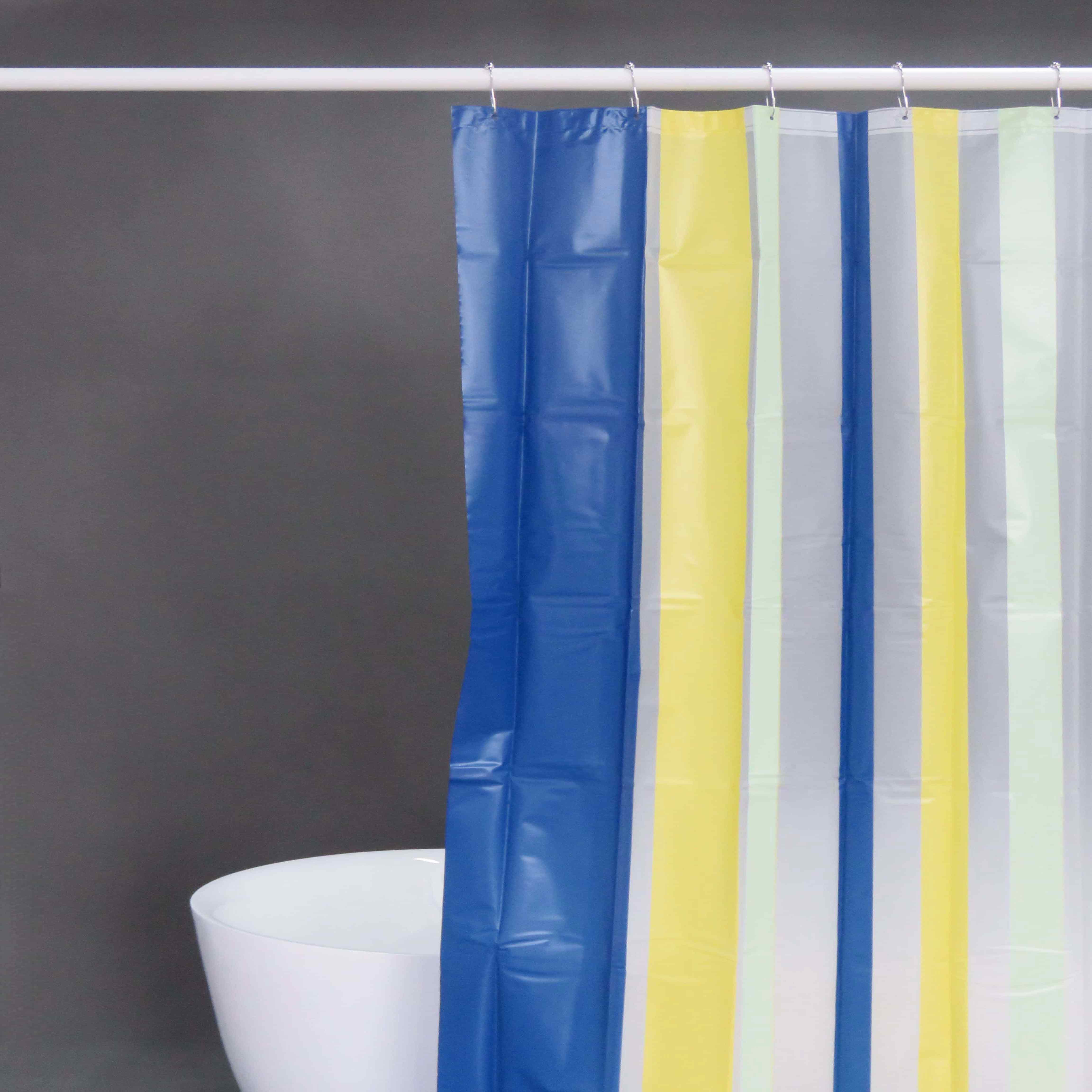 PEVA Striped Shower Curtain
