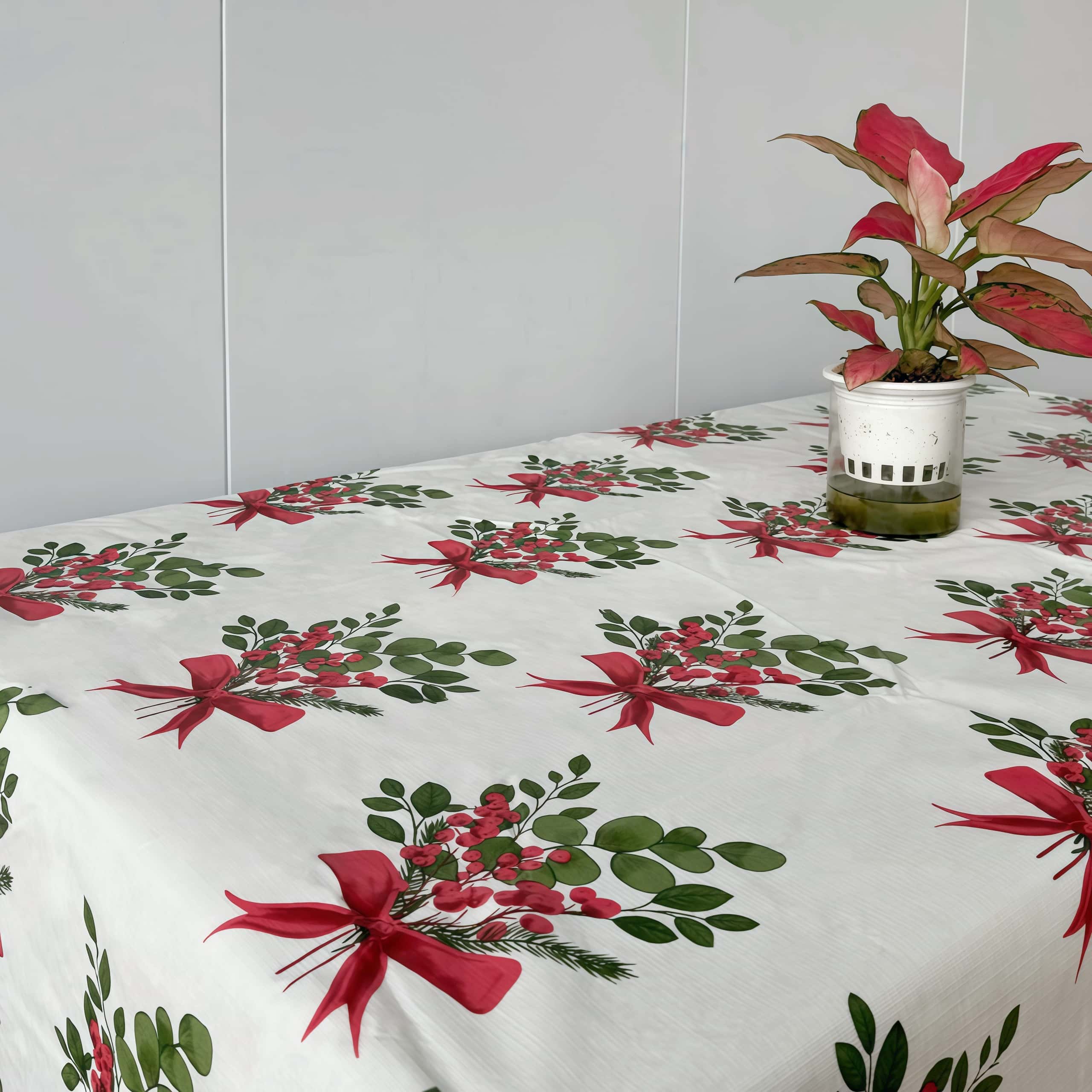 Festive Elegance Flannel Backed Vinyl Tablecloth