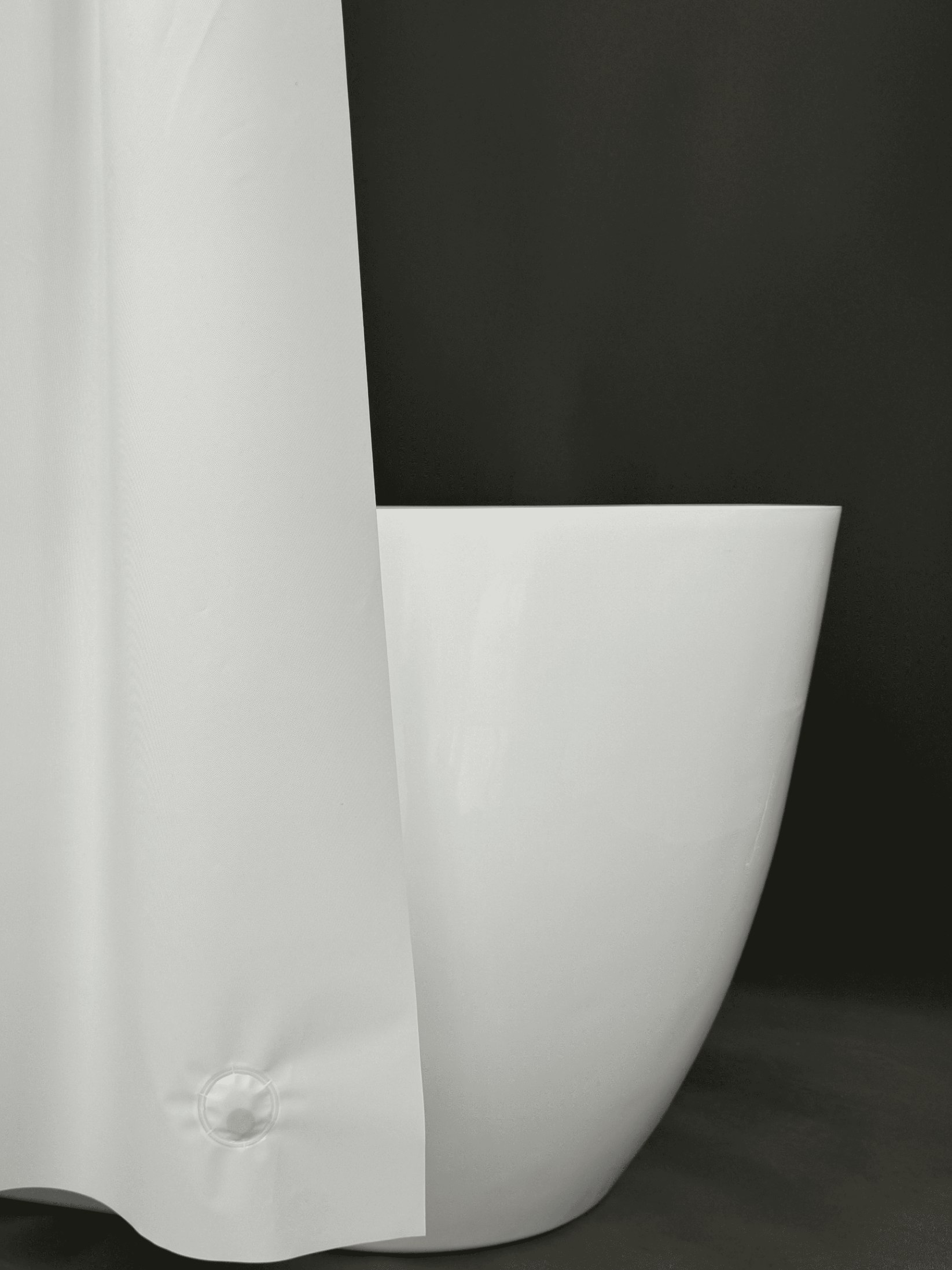 PEVA White  Waterproof Shower Curtain Liner