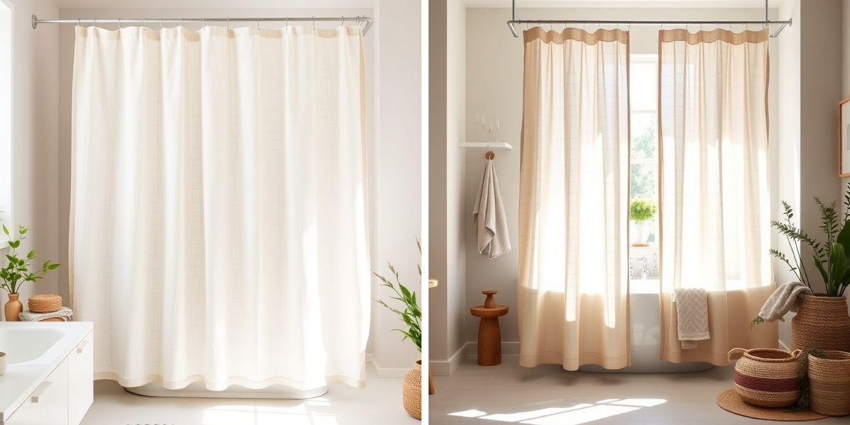 린넨 샤워 커튼이 욕실에 더 자연스러운 선택인 이유 린넨 샤워 커튼이 욕실에 더 자연스러운 선택인 이유